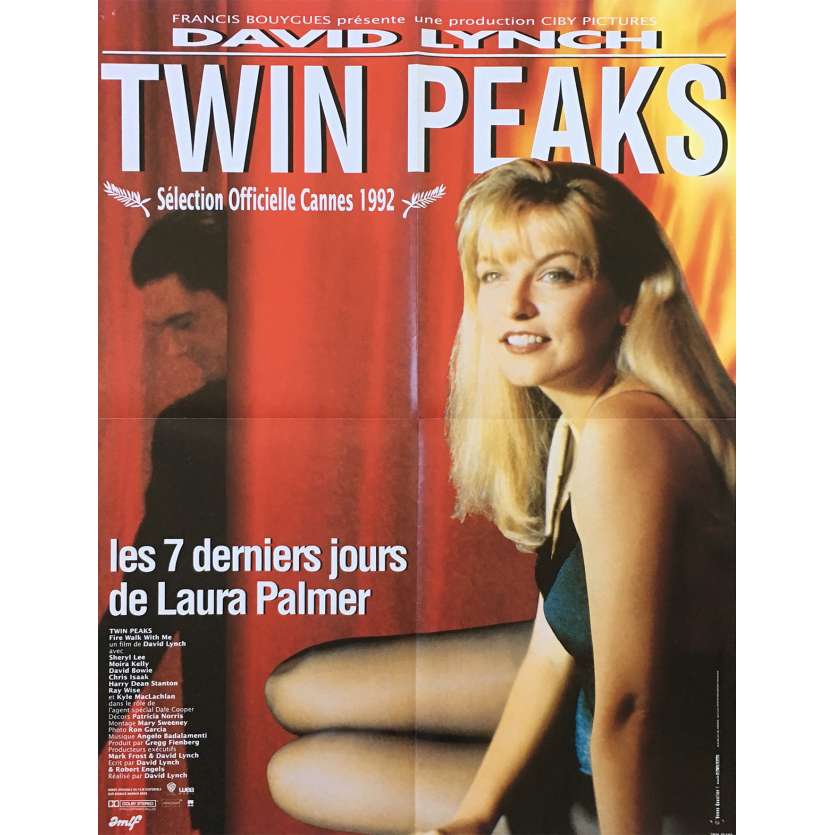 TWIN PEAKS Original Movie Poster  - 23x32 in. - 1992 - David Lynch, Sheryl Lee