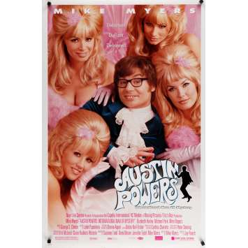 AUSTIN POWERS Affiche de film - 69x102 cm. - 1997 - Mike Myers, Jay Roach AUSTIN POWERS Affiche de film - 69x102 cm. - 1997 - Mike Myers, Jay Roach