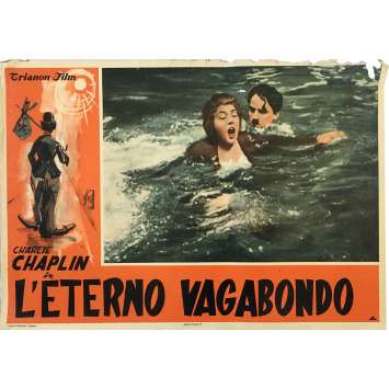 THE TRAMP Original Photobusta Poster N04 - 18x26 in. - R1950 - Charlie Chaplin, Charlot