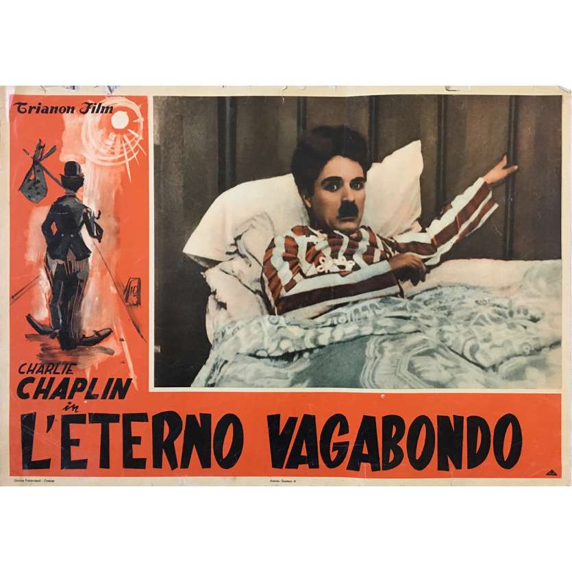 CHARLOT VAGABOND Photobusta N03 - 46x64 cm. - R1950 - Charlot, Charlie Chaplin