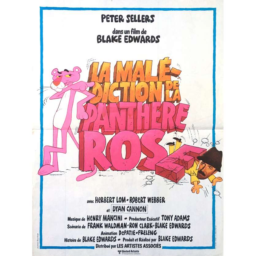 LA MALEDICTION DE LA PANTHERE ROSE Affiche de film - 40x60 cm. - 1978 - Peter Sellers, Blake Edwards