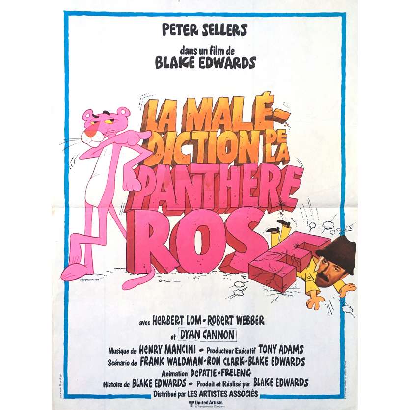 LA MALEDICTION DE LA PANTHERE ROSE Affiche de film  - 40x60 cm. - 1978 - Peter Sellers, Blake Edwards