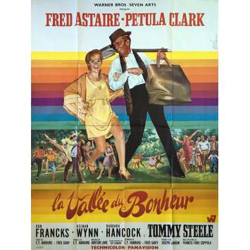 LA VALLEE DU BONHEUR Affiche de film - 120x160 cm. - 1968 - Fred Astaire, Francis Ford Coppola