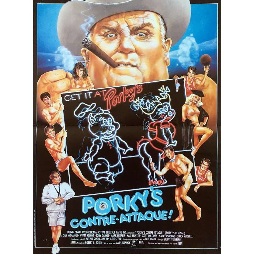 PORKYS CONTRE-ATTAQUE Affiche de film  - 40x60 cm. - 1985 - Dan Monahan, James Komack