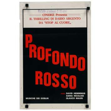 LES FRISSONS DE L'ANGOISSE Affiche de film - 33x50 cm. - 1975 - David Hemmings, Dario Argento LES FRISSONS DE L'ANGOISSE Affiche de film - 33x50 cm. - 1975 - David Hemmings, Dario Argento