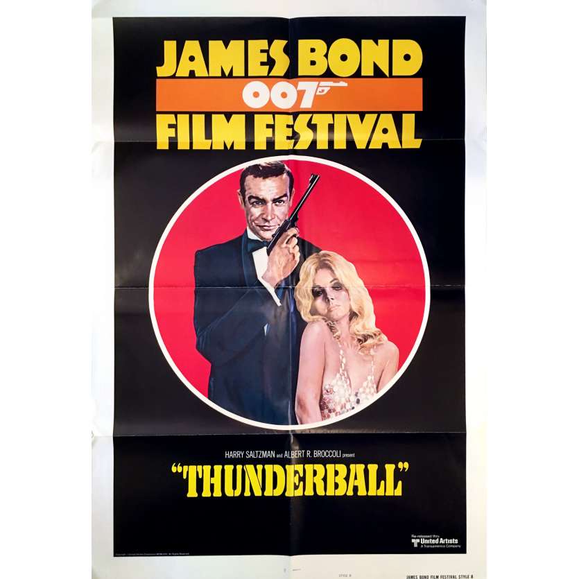 OPERATION TONNERRE Affiche de film Festival - 69x102 cm. - R1970 - Sean Connery, James Bond