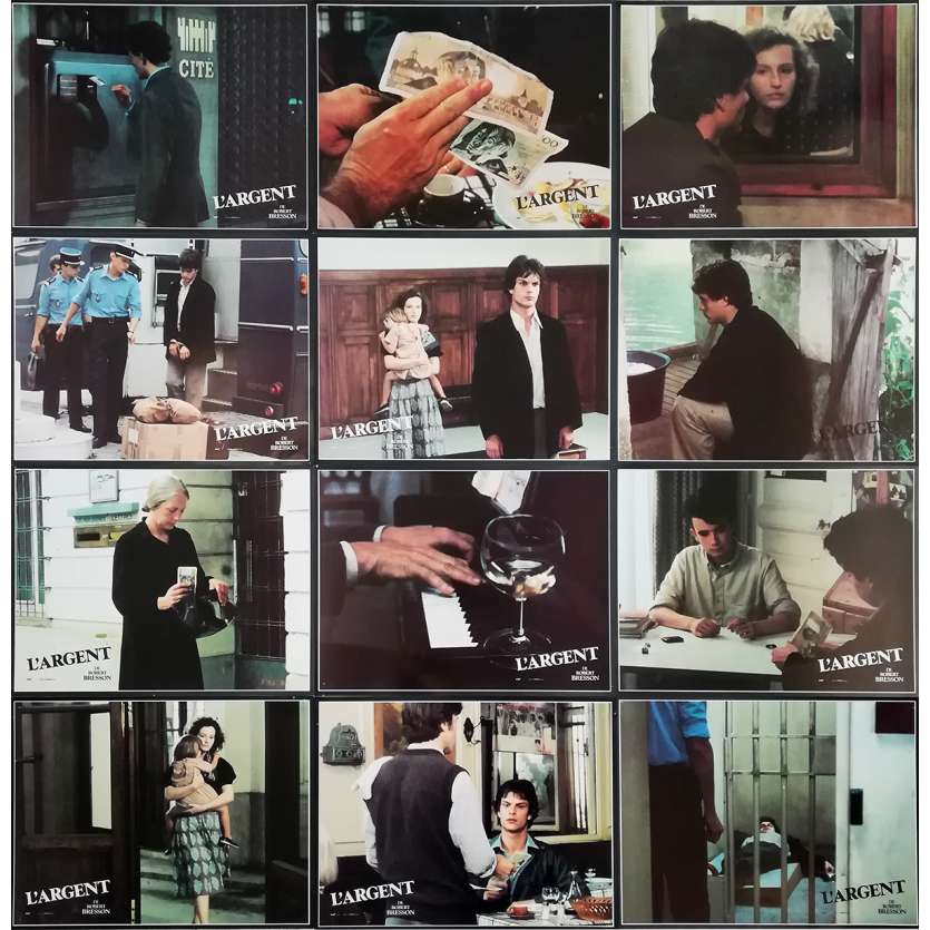 L'ARGENT Original Lobby Cards - 9x12 in. - 1983 - Robert Bresson, Christian Patey