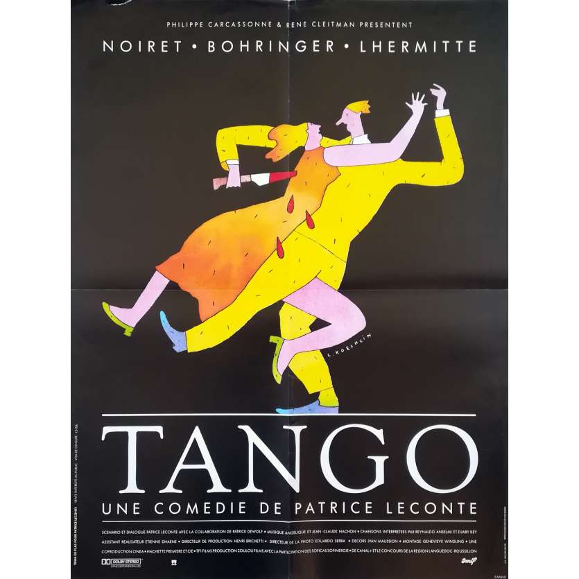 TANDEM Affiche de film  - 60x80 cm. - 1987 - Jean Rochefort, Patrice Leconte