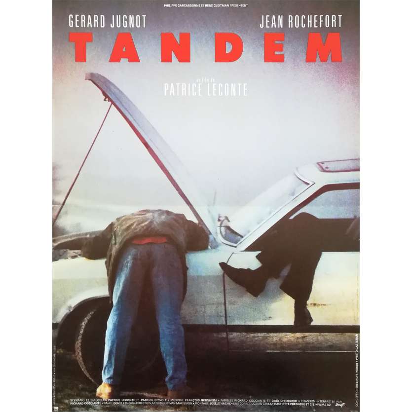 TANDEM Affiche de film - 40x60 cm. - 1987 - Jean Rochefort, Patrice Leconte