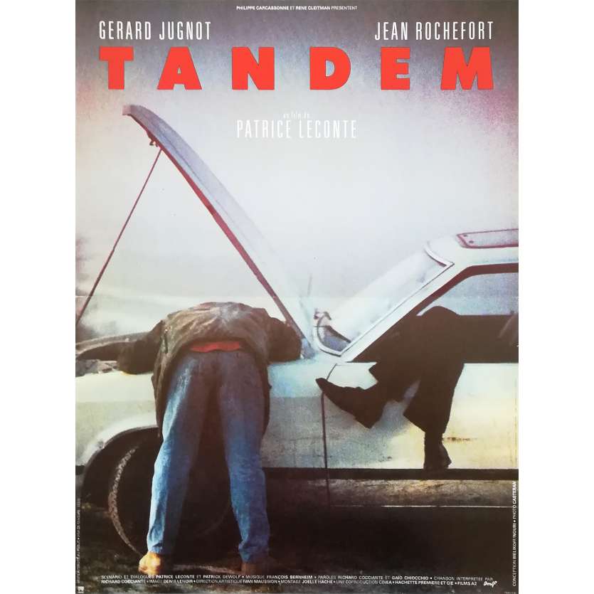 TANDEM Original Movie Poster  - 15x21 in. - 1987 - Patrice Leconte, Jean Rochefort