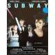 SUBWAY Affiche de film - 40x60 cm. - 1985 - Isabelle Adjani, Luc Besson