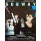 SUBWAY Original Movie Poster - 15x21 in. - 1985 - Luc Besson, Isabelle Adjani