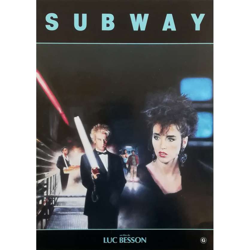 SUBWAY Original Herald  - 9x12 in. - 1985 - Luc Besson, Isabelle Adjani