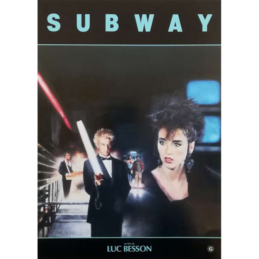 SUBWAY Synopsis - 21x30 cm. - 1985 - Isabelle Adjani, Luc Besson