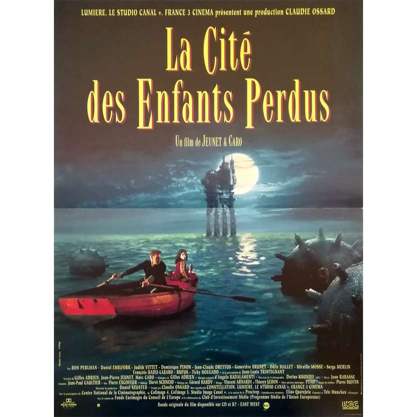 LA CITE DES ENFANTS PERDUS Affiche de film  - 40x60 cm. - 1995 - Ron Perlman, Jean-Pierre Jeunet, Marc Caro