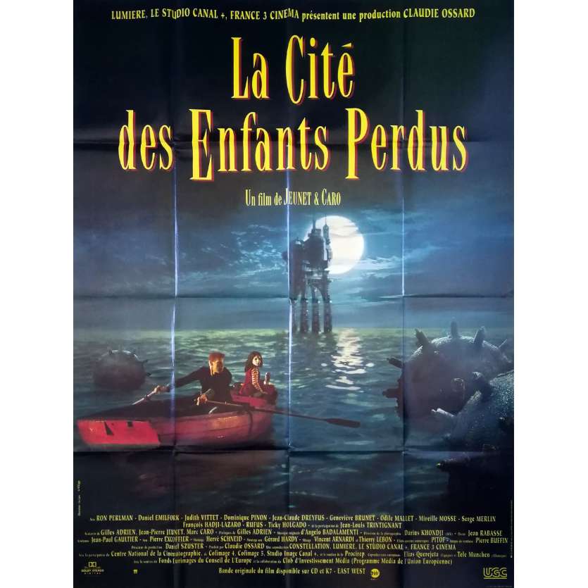 LA CITE DES ENFANTS PERDUS Affiche de film - 120x160 cm. - 1995 - Ron Perlman, Jean-Pierre Jeunet, Marc Caro