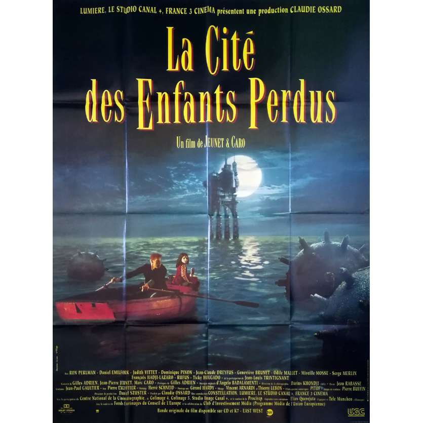 THE CITY OF THE LOST CHILDREN Original Movie Poster - 47x63 in. - 1995 - Jean-Pierre Jeunet, Marc Caro, Ron Perlman