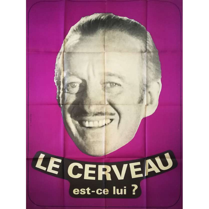 LE CERVEAU Affiche de film - 120x160 cm. - 1969 - Jean-Paul Belmondo, Gérard Oury