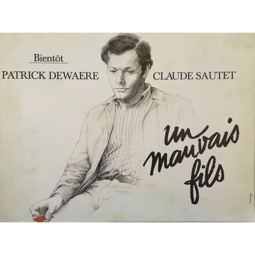 UN MAUVAIS FILS Affiche de film - 30x40 cm. - 1980 - Patrick Dewaere, Claude Sautet
