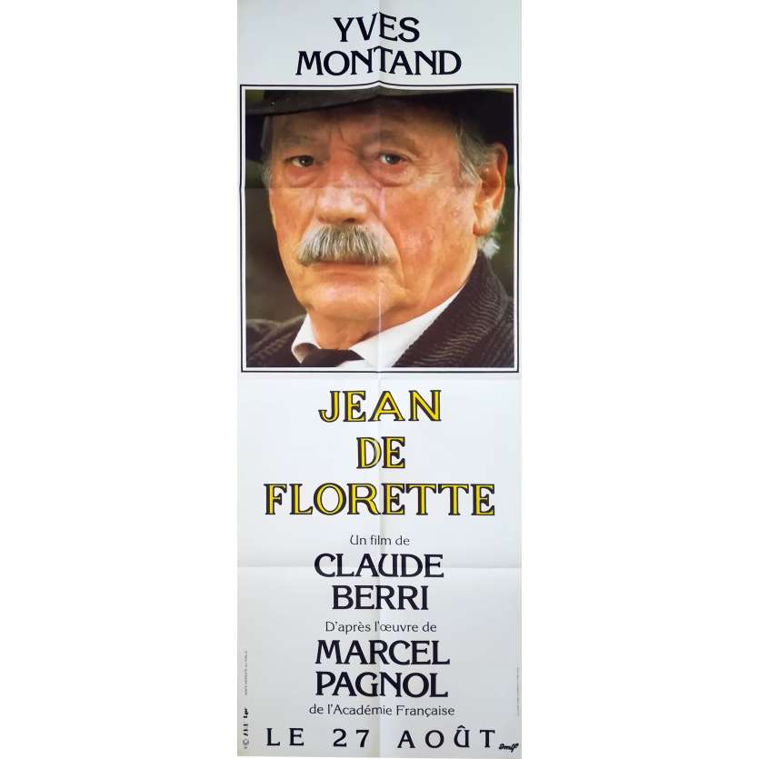 JEAN DE FLORETTE Original Movie Poster  - 23x63 in. - 1986 - Claude Berri, Yves Montand, Gérard Depardieu