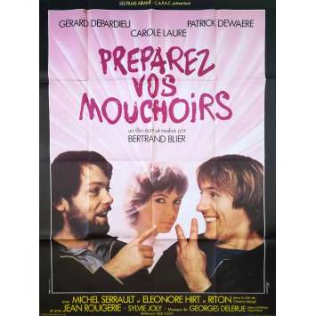 PREPAREZ VOS MOUCHOIRS Affiche de film - 120x160 cm. - 1978 - Gérard Depardieu, Bertrand Blier