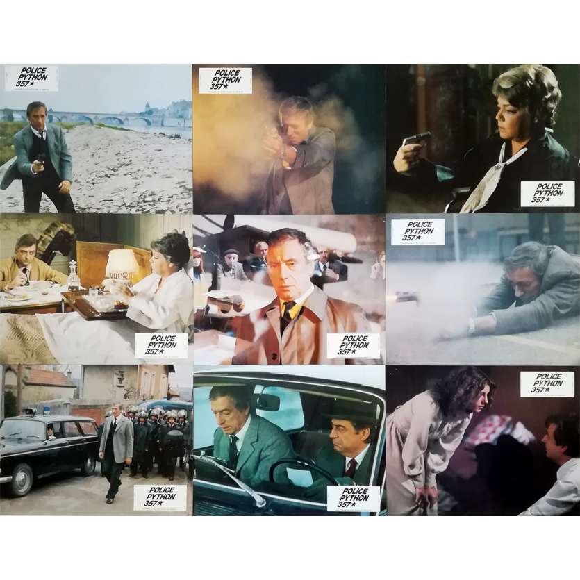POLICE PYTHON 357 Photos de film x12 - 21x30 cm. - 1976 - Yves Montand, Alain Corneau