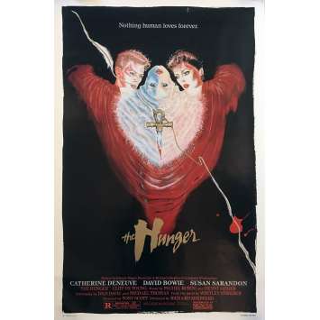 LES PREDATEURS Affiche de film US - 1983 - Catherine Deneuve, David Bowie LES PREDATEURS Affiche de film US - 1983 - Catherine Deneuve, David Bowie