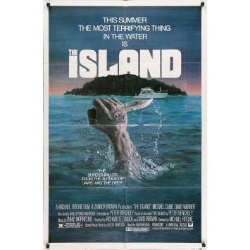 THE ISLAND Original Movie Poster - 27x41 in. - 1980 - Michael Ritchie, Michael Caine THE ISLAND Original Movie Poster - 27x41 in. - 1980 - Michael Ritchie, Michael Caine