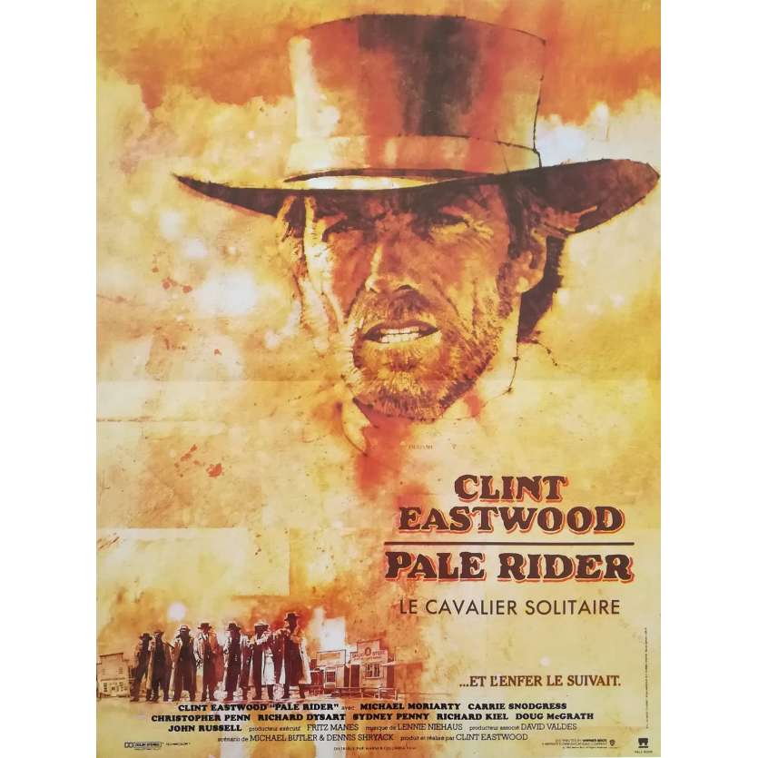 PALE RIDER French Movie Poster  15x21 - 1984 - Clint Eastwood, Chris Penn