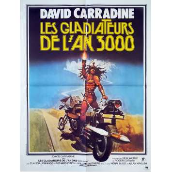 GLADIATEURS DE L'AN 3000 Affiche 60x80 FR '77 David Carradine Movie Poster