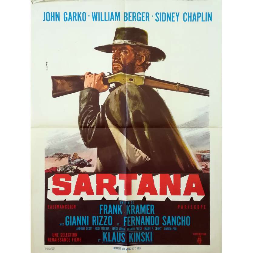 GUNFIGHTERS DIE HARDER Original Movie Poster - 23x32 in. - 1968 - Gianfranco Parolini, Gianni Garko