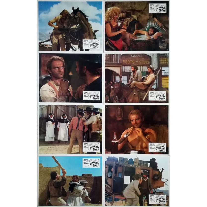 TRINITY IS STILL MY NAME Original Lobby Cards x14 - 9x12 in. - 1971 - Enzo Barboni, Terence Hill, Bud Spencer