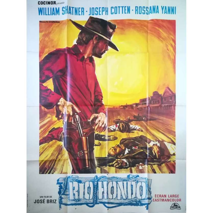 COMANCHE BLANCO Original Movie Poster  - 47x63 in. - 1968 - José Briz Mendez, Willam Shatner