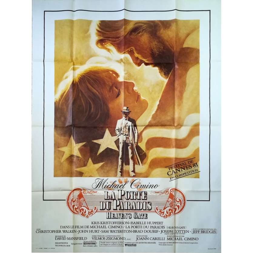 LA PORTE DU PARADIS Affiche de film  - 120x160 cm. - 1980 - Christopher Walken, Michael Cimino