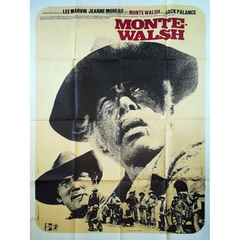 MONTE WALSH Original Movie Poster  - 47x63 in. - 1970 - William A. Fraker, Lee Marvin