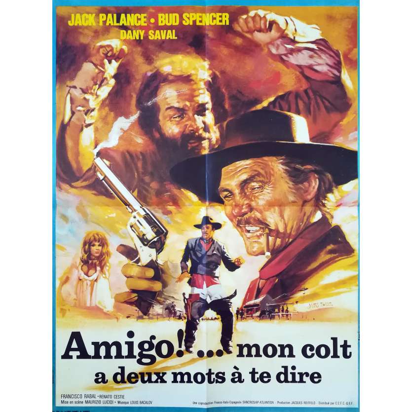 AMIGO MON COLT A DEUX MOTS A TE DIRE Affiche de film - 60x80 cm. - 1972 - Bud Spencer, Maurizio Lucidi