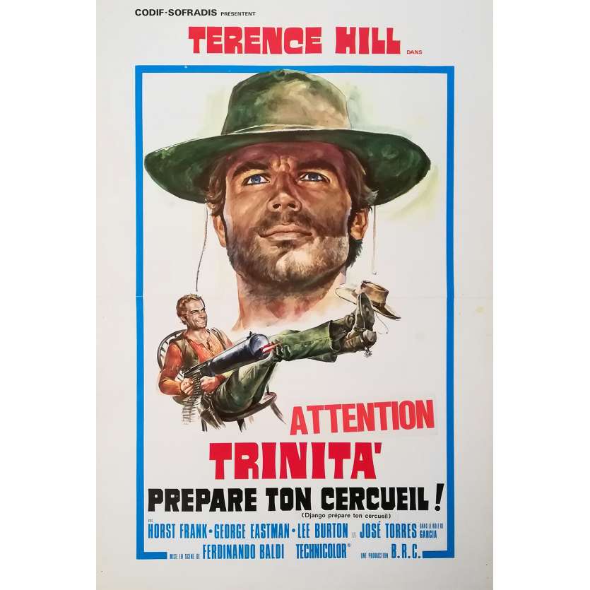TRINITA PREPARE TON CERCUEIL Synopsis  - 30x40 cm. - 1968 - Terence Hill, Fernandino Baldi