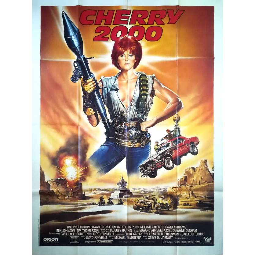 CHERRY 2000 Original Movie Poster  - 47x63 in. - 1987 - Steve De Jarnatt, Melanie Griffith