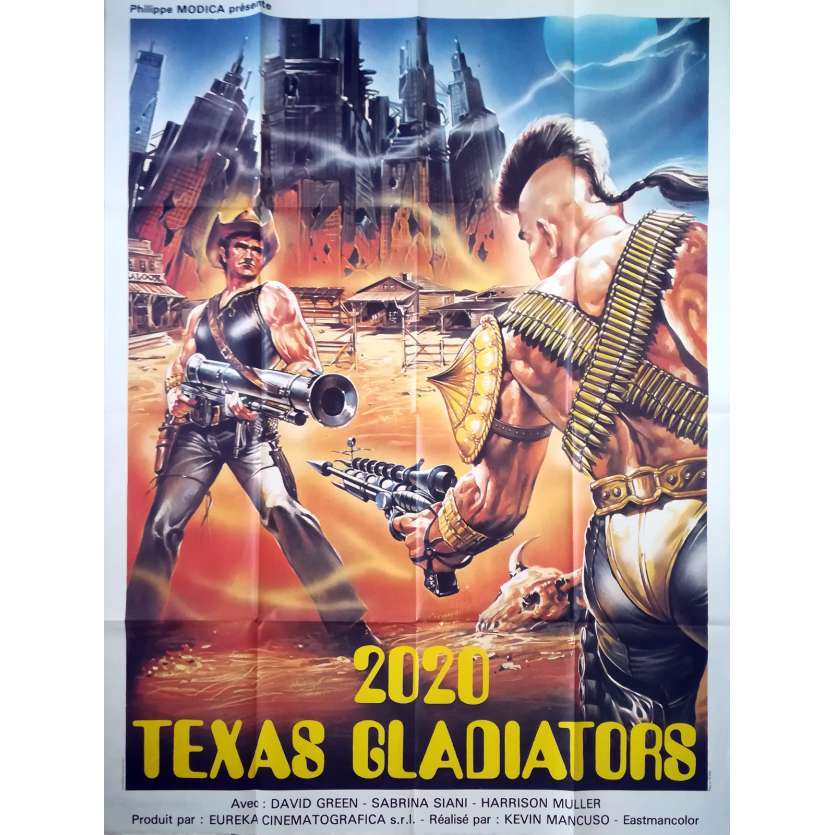 2020 TEXAS GLADIATOR Affiche de film  - 120x160 cm. - 1982 - George Eastman, Joe D'Amato