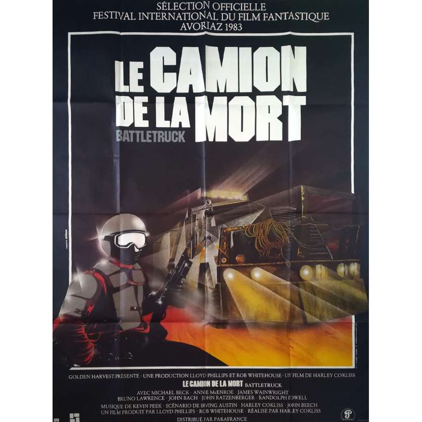 WARLORDS OF THE 21ST CENTURY Original Movie Poster  - 47x63 in. - 1982 - Harley Cokeliss, Michael Beck
