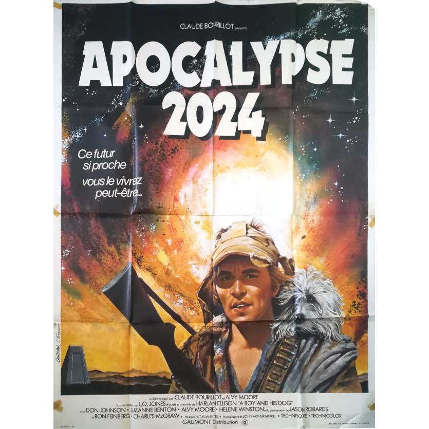 A BOY AND HIS DOG Original Movie Poster  - 47x63 in. - 1975 - L. Q. Jones, Don Johnson