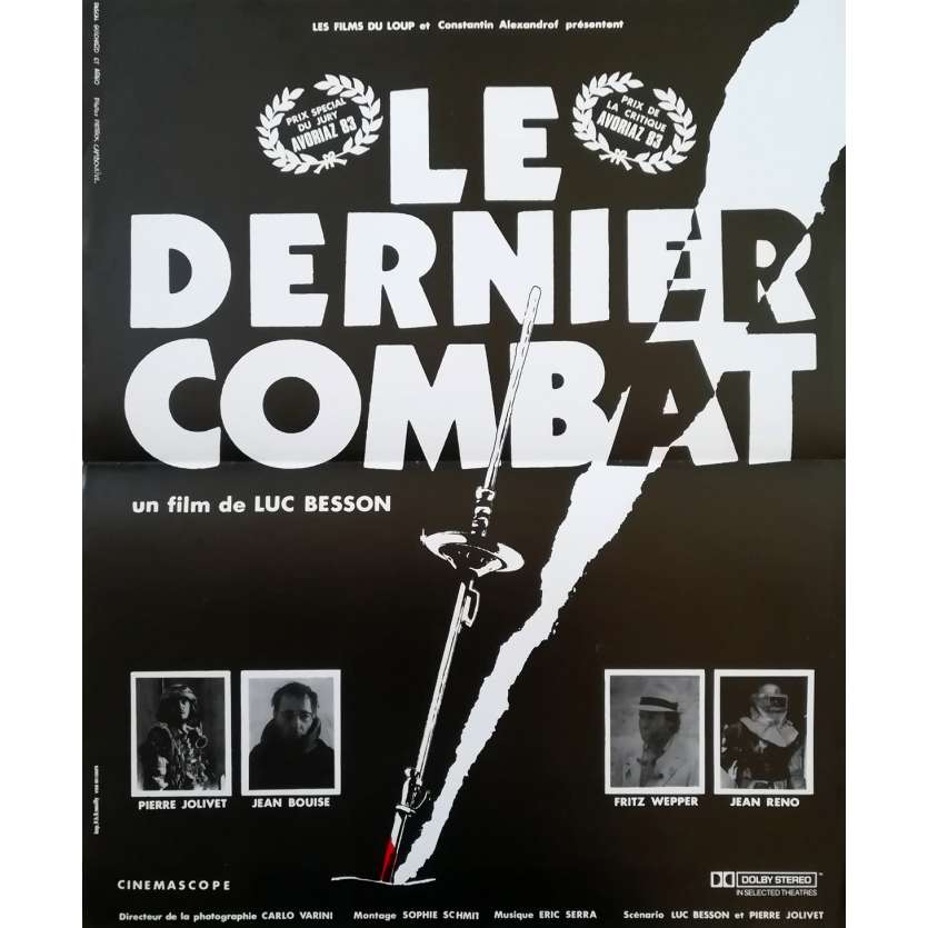 LE DERNIER COMBAT Affiche de film - 40x60 cm. - 1983 - Jean Reno, Luc Besson