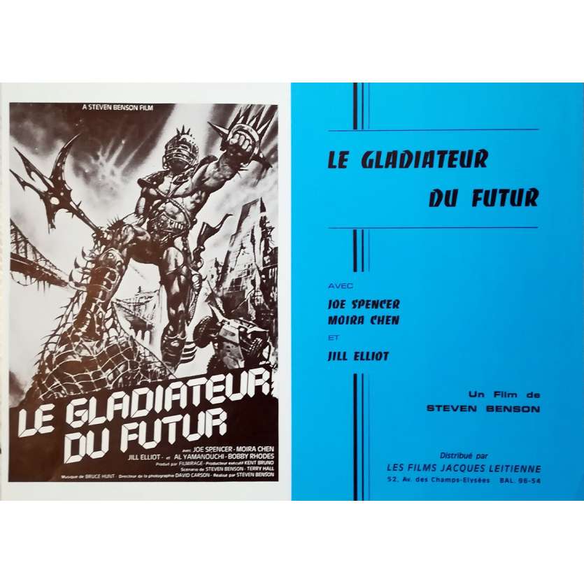 LE GLADIATEURS DU FUTUR Synopsis - 21x30 cm. - 1983 - Laura Gemser, Joe D'amato