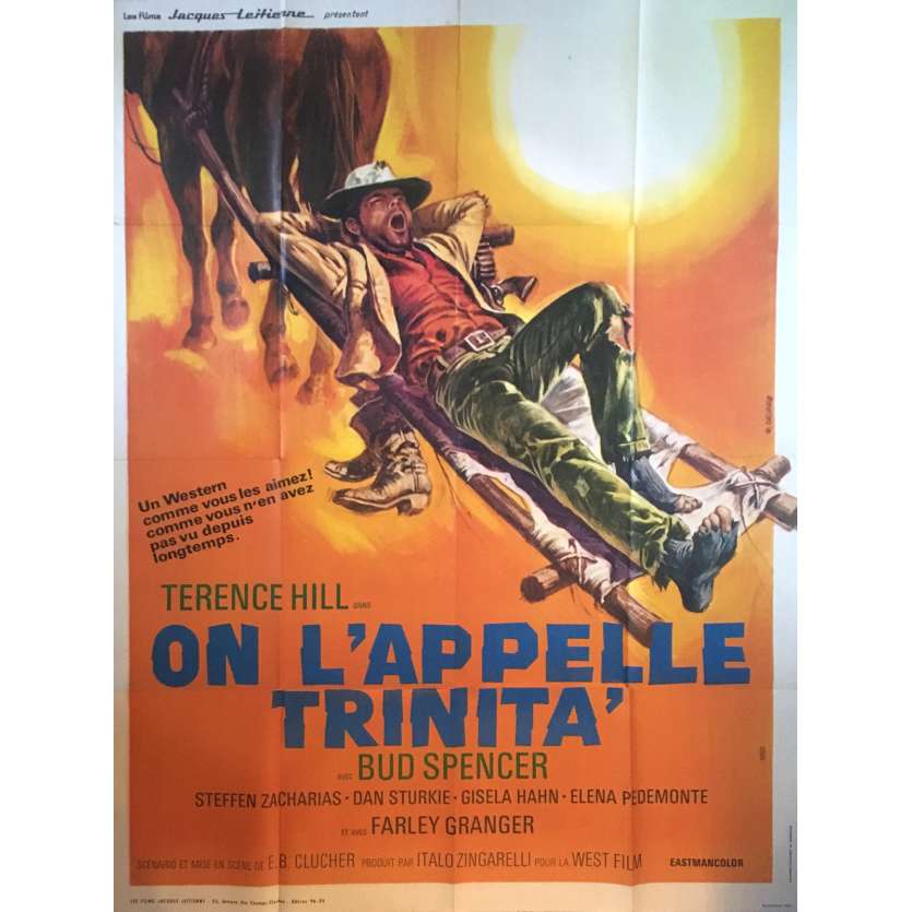 THEY CALL ME TRINITY Original Movie Poster - 47x63 in. - 1970 - Enzo Barboni, Terence Hill, Bud Spencer