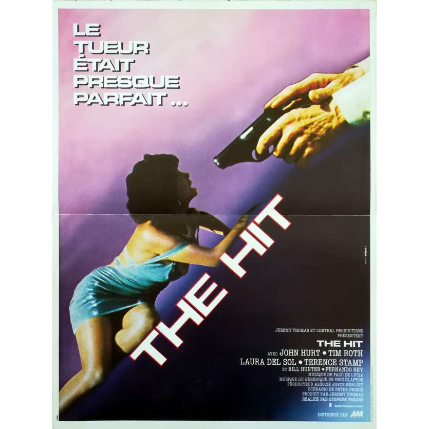 THE HIT French Movie Poster 15x21 - 1984 - Stephen Frears, John Hurt