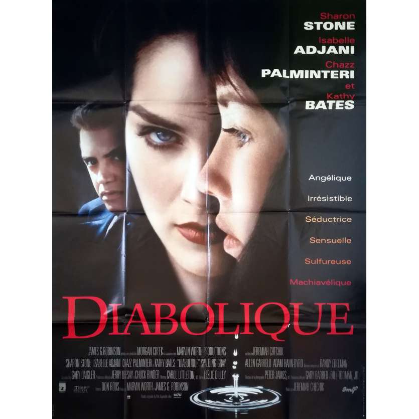 DIABOLIQUE Affiche de film 120x160 - 1996 - Sharon Stone, Jeremiah S. Chechik