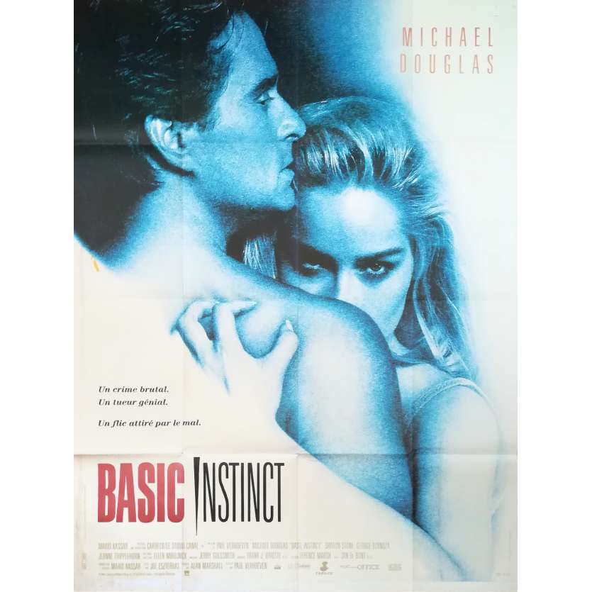 BASIC INSTINCT Affiche de film - 120x160 cm. - 1992 - Sharon Stone, Paul Verhoeven