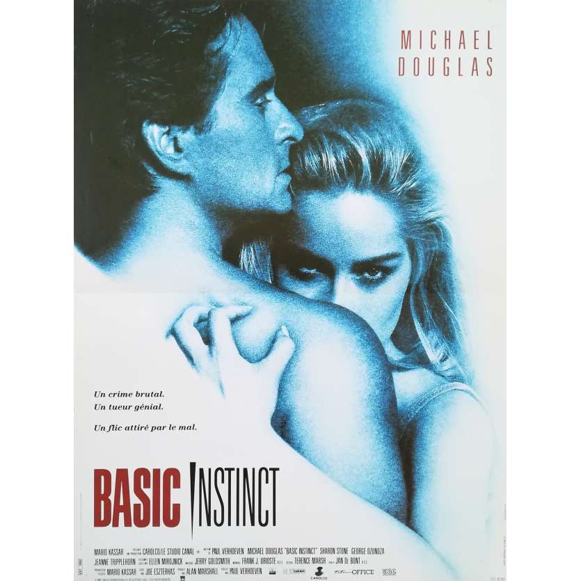 BASIC INSTINCT Affiche de film - 40x60 cm. - 1992 - Sharon Stone, Paul Verhoeven