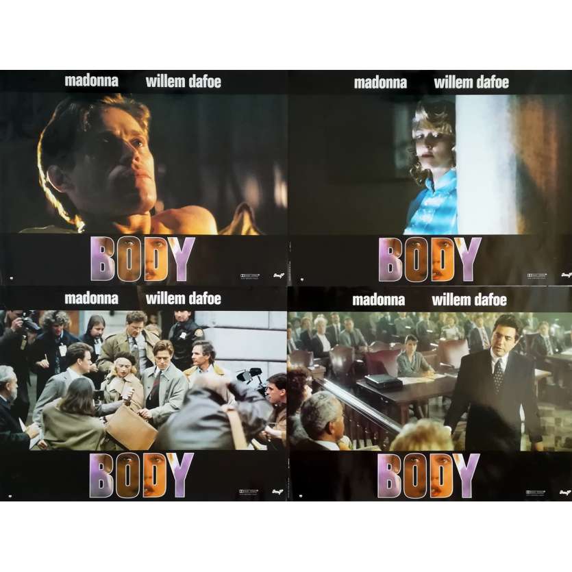 BODY OF EVIDENCE Original Lobby Cards x4 - 12x15 in. - 1993 - Uli Edel, Madonna, Willem Dafoe