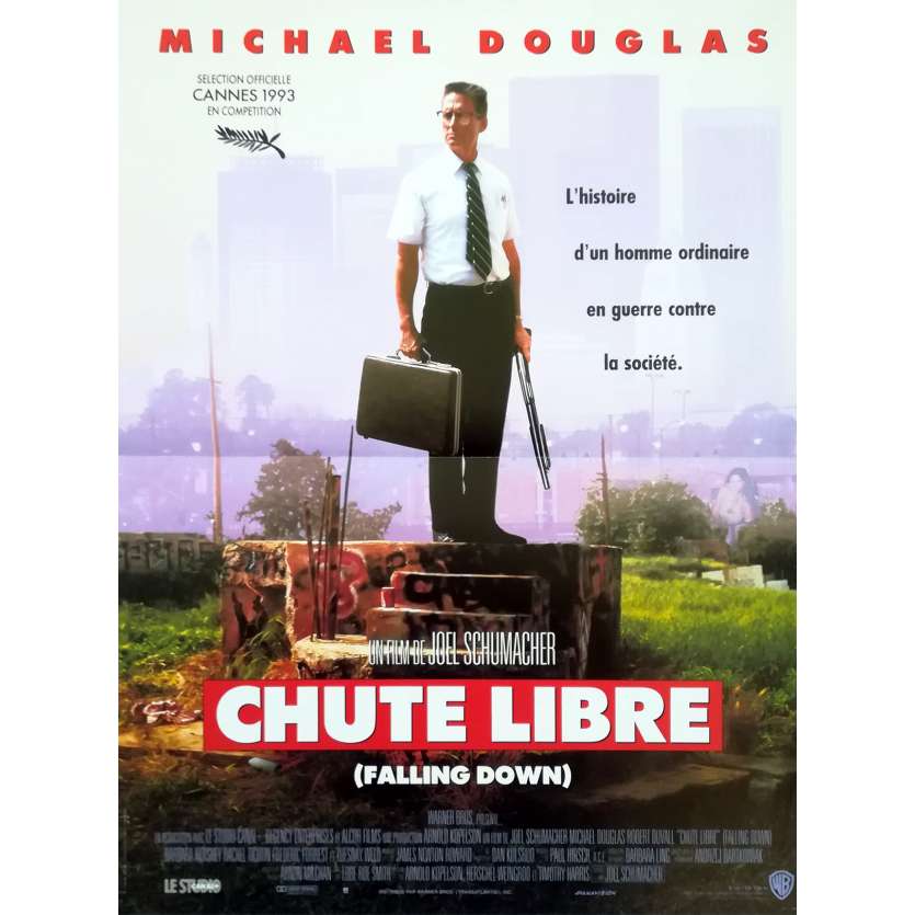 CHUTE LIBRE Affiche de film - 40x60 cm. - 1993 - Michael Douglas, Joel Shumacher